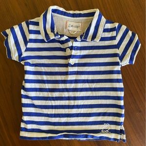 Striped Blue/Yellow Polo